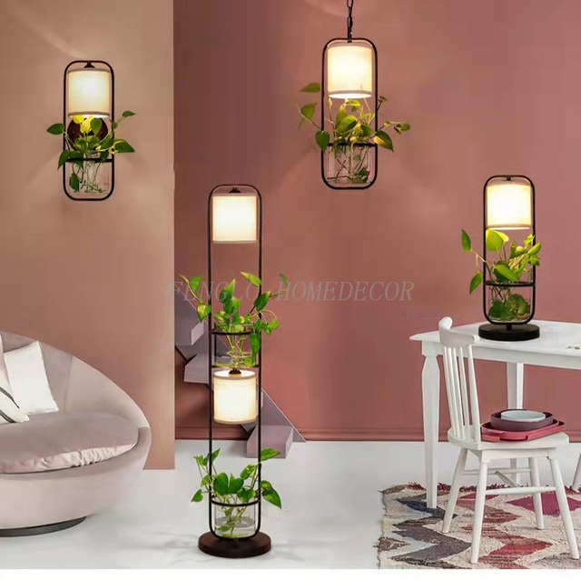 FL-043FR PLANT STAND FLOOR LAMP 