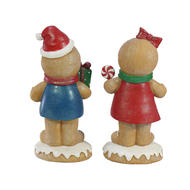 FL-005CR Christmas Decoration Craft Gingerbread Boy 