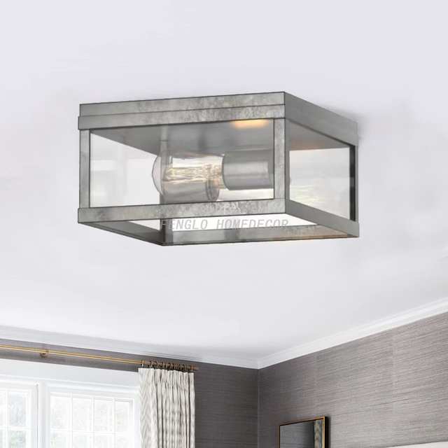 FL-021CL Farmhouse Flush Ceiling Light