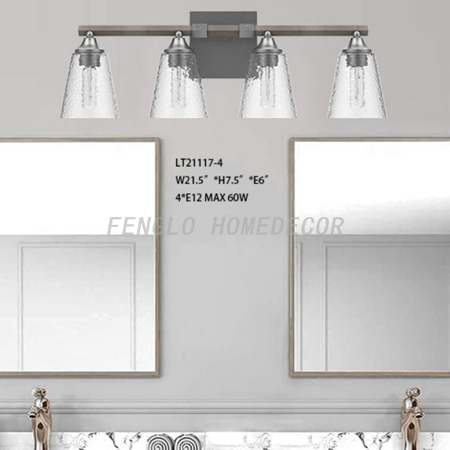 FL-019WL 4-Light Black Vanity Light
