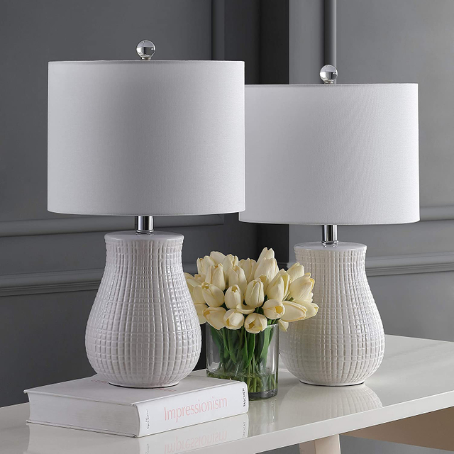 FL-025TL DAYTON WHITE CERAMIC LAMP 